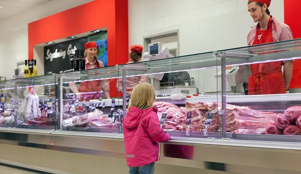 Köttsortiment hos Hypermat i Charlottenberg